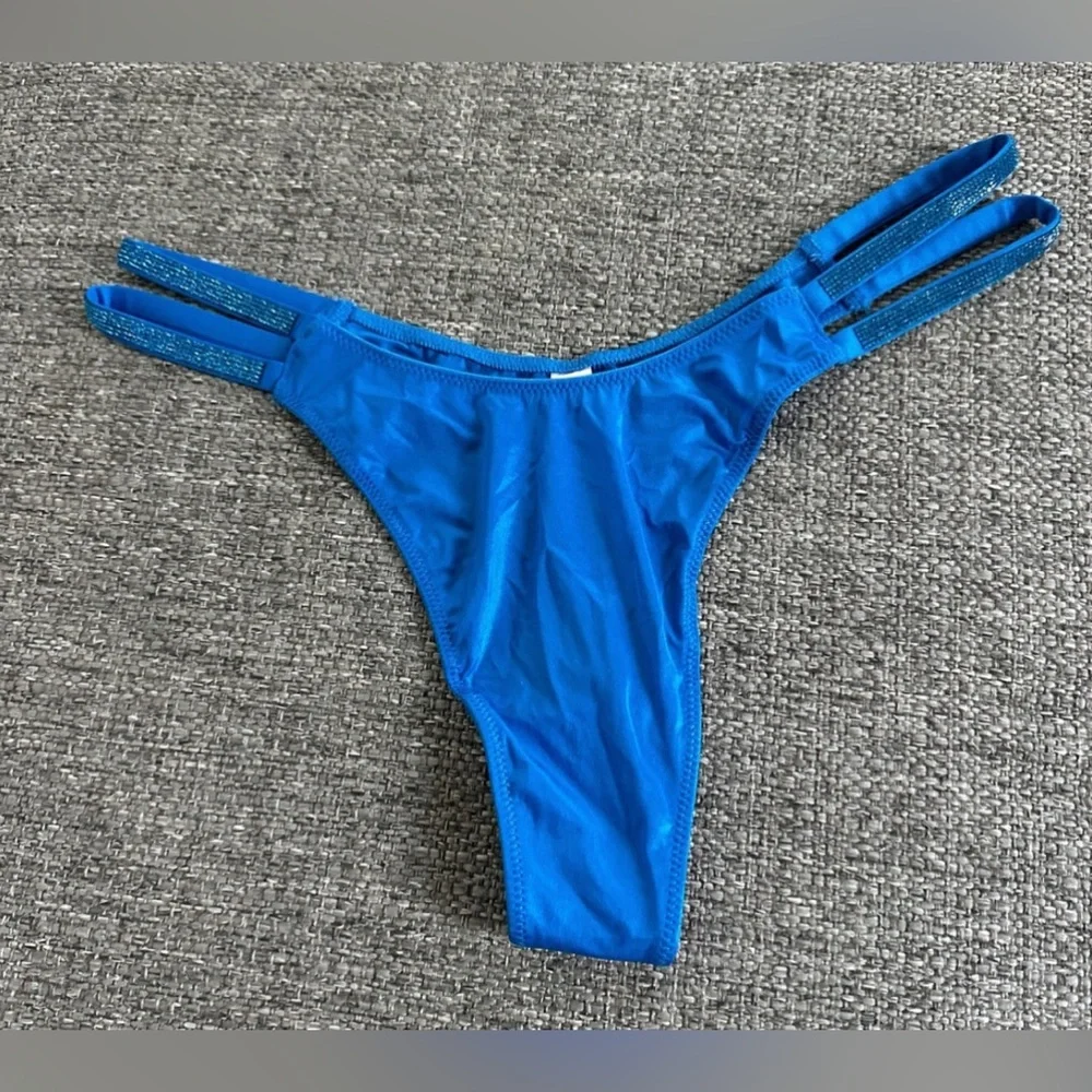 Victoria's Secret Very Sexy Electric Blue Strappy Thong panty